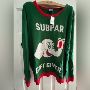 Green Subpar Gift Giver Sweater